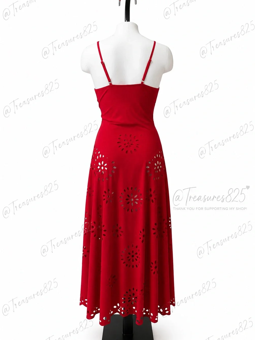 Laser Flower Hollow One-Piece Swimsuit & Skirt Set